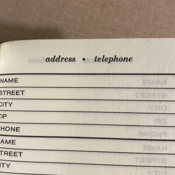 Vintage address and phone book new 4” - Picture 2 of 3